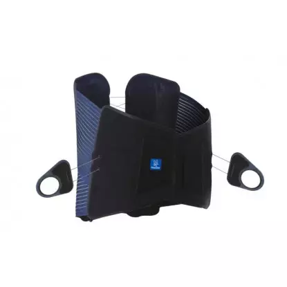 Thuasne LombaStab High Ceinture dorso-lombaire - Hauteur 40cm - Taille 5 - Noir/Bleu