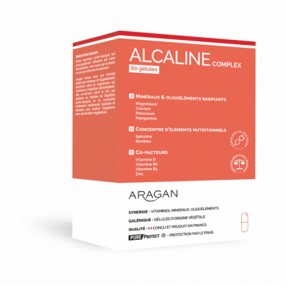 Alcaline Complex des Laboratoires Aragan - Vitalité - 60 gélules