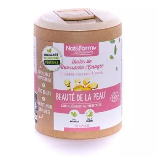 Nat&Form Huiles de Bourrache et Onagre Bio - 120 capsules