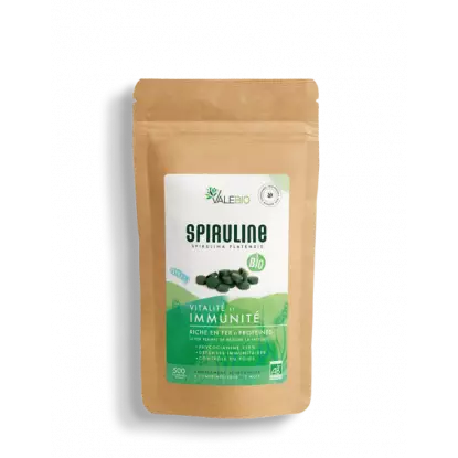 Valebio Spiruline Bio - 500 comprimés