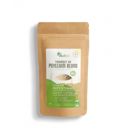 Valebio Tégument de Psyllium blond Bio - 120g