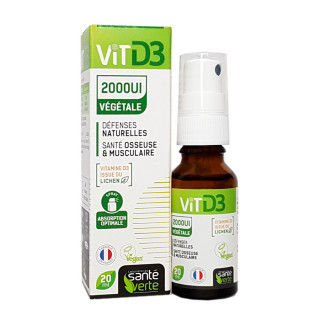 Santé Verte Vit D3 2000UI Végétale - 20ml