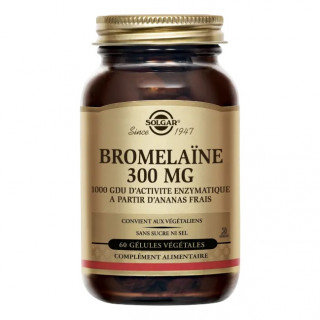 Solgar Bromélaïne 300 mg - 60 gélules végétales