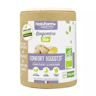Nat&Form Gingembre Bio Eco 200 gélules