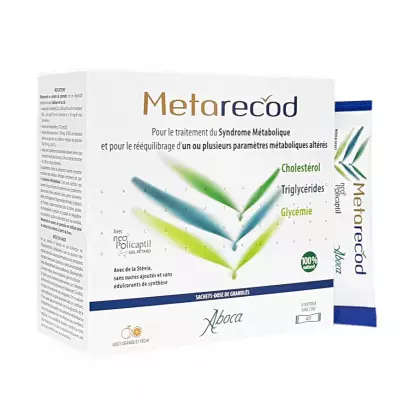 Metarecod Aboca - Cholestérolémie et glycémie - 40 sachets
