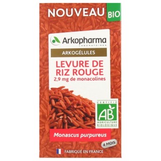 Arkogélules Levure de Riz Rouge Bio - 120 gélules