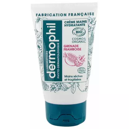 Dermophil Indien Crème mains hydratante Bio - Senteur grenade & framboise - 50ml