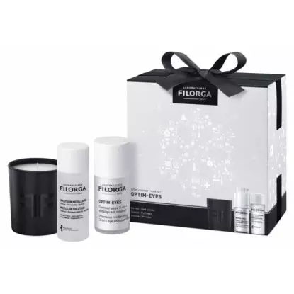 Filorga Optim-Eyes Coffret rituel éclat du regard - 2 soins + 1 bougie
