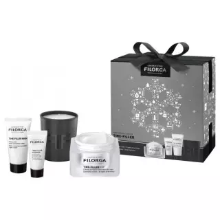 Filorga Time-Filler Coffret rituel multi-correcteur rides - 3 soins + 1 bougie