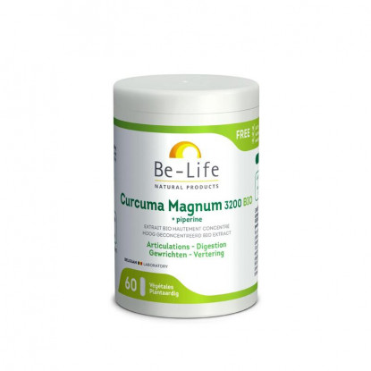 Be-Life Curcuma Magnum 3200 Bio + Pipérine - 60 gélules