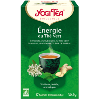 Yogi Tea Infusion Énergie du Thé Vert - 17 sachets