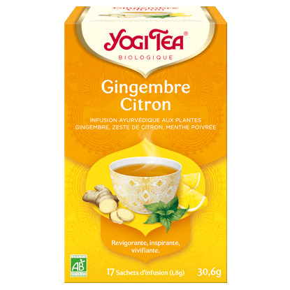 Yogi Tea Infusion Gingembre Citron - 17 sachets