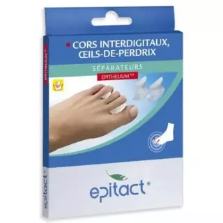 Epitact Séparateurs cors interdigitaux œils-de-perdrix - Taille S - 4 unités