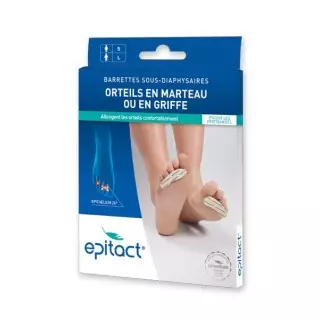 Epitact Barrettes sous-diaphysaires femme - Taille S - 1 paire