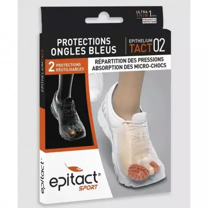 Epitact Sport Protections ongles bleus EpitheliumTact 02 - Taille M -  Lot de 2