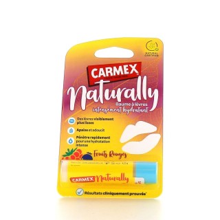 Carmex Naturally Baume lèvres Intensément hydratant fruits rouges - 4,25g