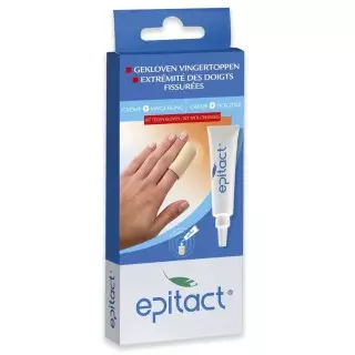 Epitact Kit anti-crevasses phalanges abîmées et fissurées - Crème + digitube - Taille S