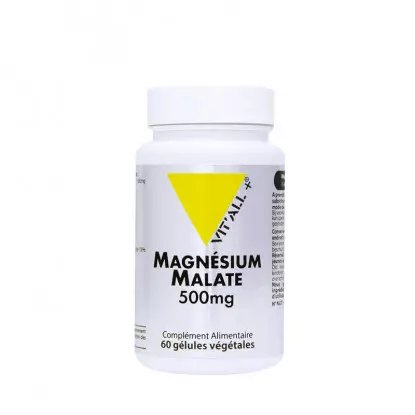 Vitall+ Magnésium Malate 500mg - 60 gélules végétales