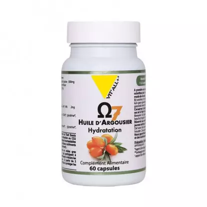 Vitall+ Oméga 7 Huile d’Argousier 500mg - 60 capsules
