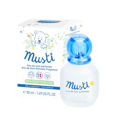 Mustela Coffret Musti eau de soin 50ml + Doudou ourson blanc