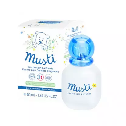 Mustela Coffret Musti eau de soin 50ml + Doudou ourson blanc