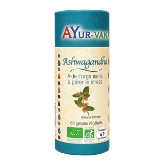 Ayur-Vana Ashwagandha Bio extrait - 60 gélules