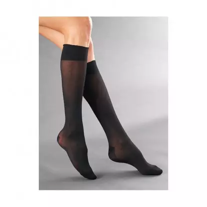 Thuasne Venoflex Secret Chaussettes de contention Classe 2 - Taille 1N - Noir