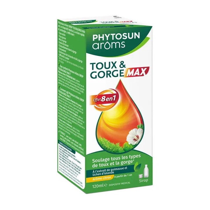 Phytosun Arôms Sirop toux & gorge Max - 120ml