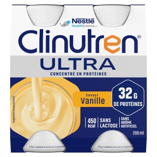 Nestlé Health Science Clinutren Ultra saveur vanille - 4 X 200ml