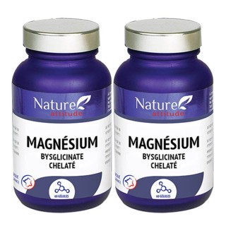 Nature Attitude Magnésium Bisglycinate Chélaté - 2 x 60 gélules