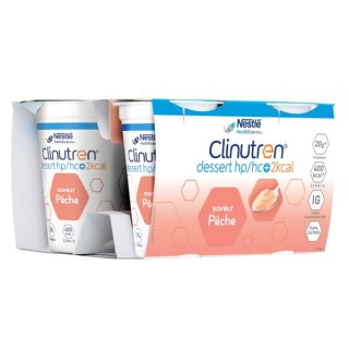Nestlé Health Science Clinutren Dessert HP/HC + Pêche - 4 X 200g