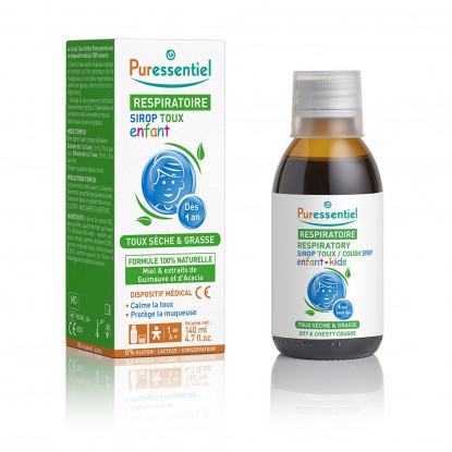 Puressentiel Respiratoire Enfant Sirop toux sèche et grasse - 140ml
