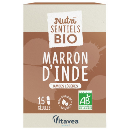 Nutrisanté Nutri'Sentiels Bio Marron d'inde - 15 gélules