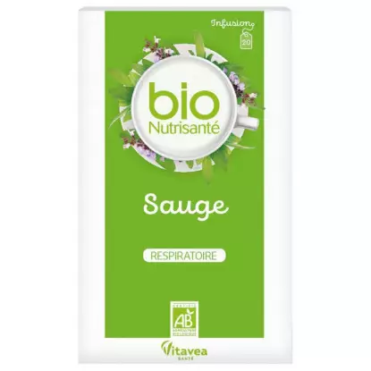 Nutrisanté Infusion Sauge Respiratoire Bio - 20 sachets