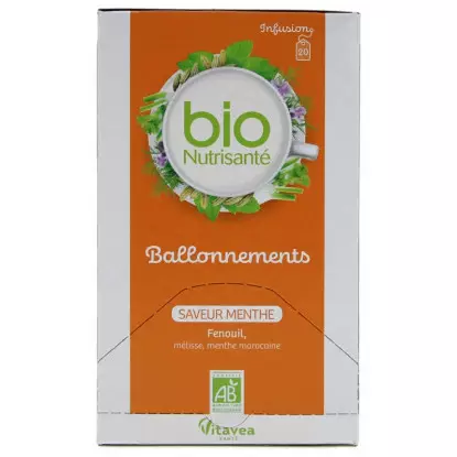 Nutrisanté Infusion Ballonnements Bio - 20 sachets