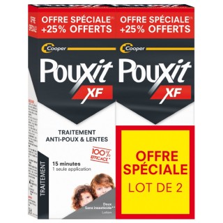 Pouxit XF Lotion anti-poux et lentes - Lot de 2 +50ml offert 450ml