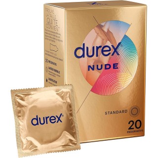 Durex Préservatifs Nude ultra fin - 20 préservatifs