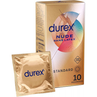 Durex Préservatifs Nude sans latex - 10 préservatifs