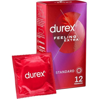 Durex Préservatifs Feeling Extra - 12 préservatifs