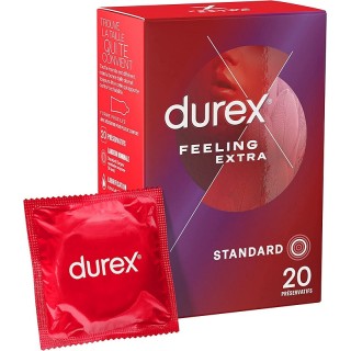 Durex Préservatifs Feeling Extra - 20 préservatifs