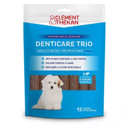 Clément Thékan Denticare Trio chien - de 5kg - 15 lamelles à mâcher
