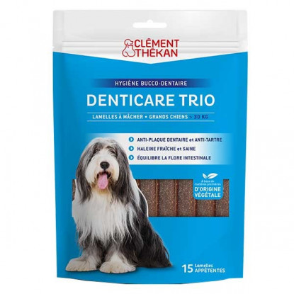 Clément Thékan Denticare Trio chien de plus de 30 kg - 15 lamelles à mâcher