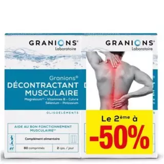 Granions Décontractant musculaire - Lot de 2 x 60 comprimés