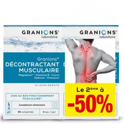 Granions Décontractant musculaire - Lot de 2 x 60 comprimés