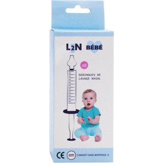L2N Trading Seringues bébé pour lavage nasal - 2 seringues