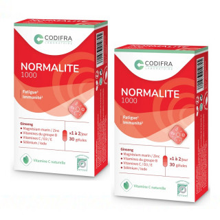 Codifra Normalite 1000 fatigue & immunité - Lot de 2 x 30 gélules