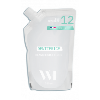 WhatMatters Dentifrice blancheur menthe glaciale - Recharge 180ml