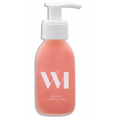 WhatMatters Dentifrice fraise adulte et enfant + 7 ans - Flacon rechargeable 90ml