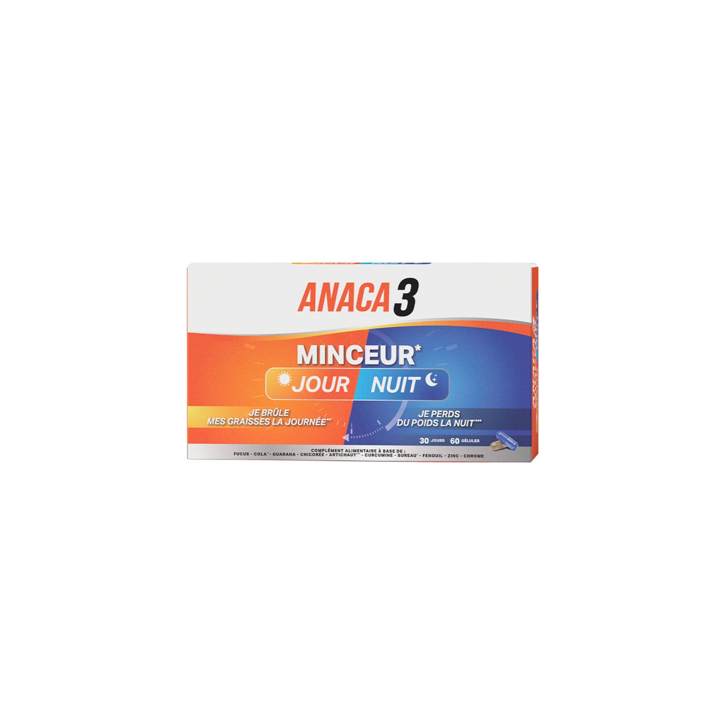 Complément Minceur 7 Days - 60 Gélules Aide Perte De Poids Naturel