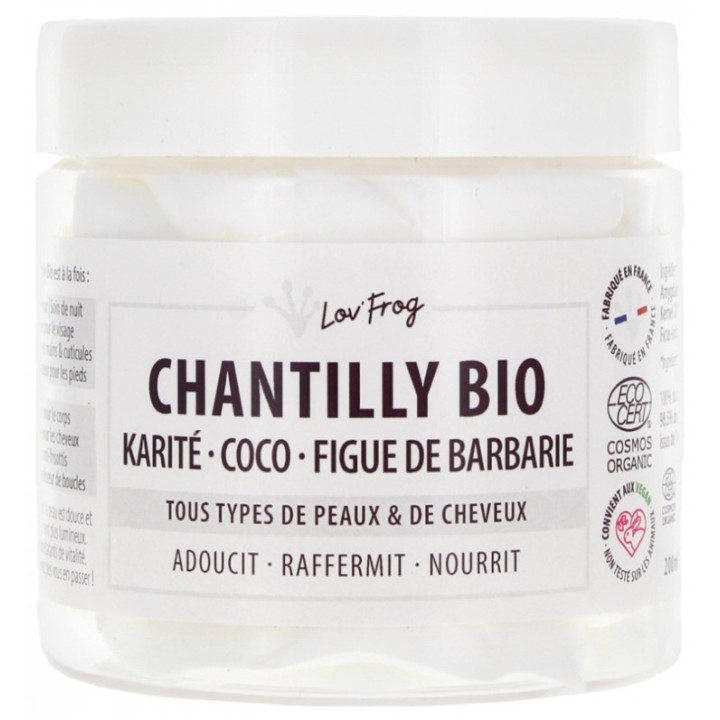 Lov'FROG Chantilly Bio Karité, Coco, Figue de Barbarie - 200ml